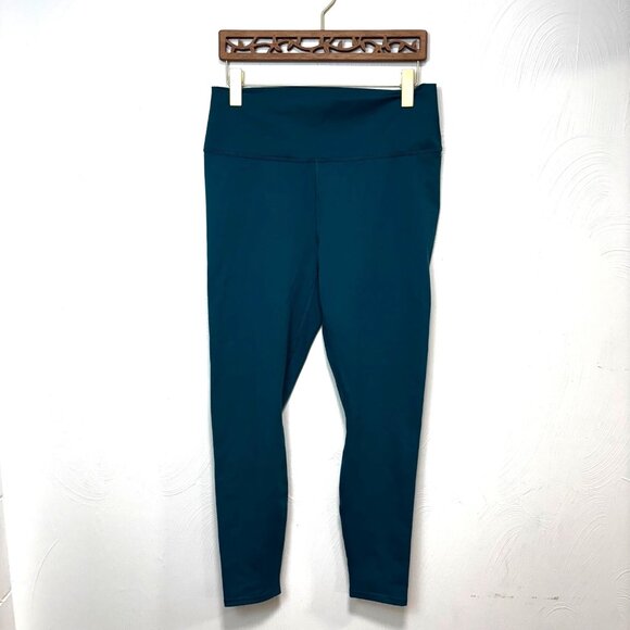 Guru Active Pants Leggings Blue Teal Stretch Pull On Athletic Solid Womens XL - Picture 1 of 6
